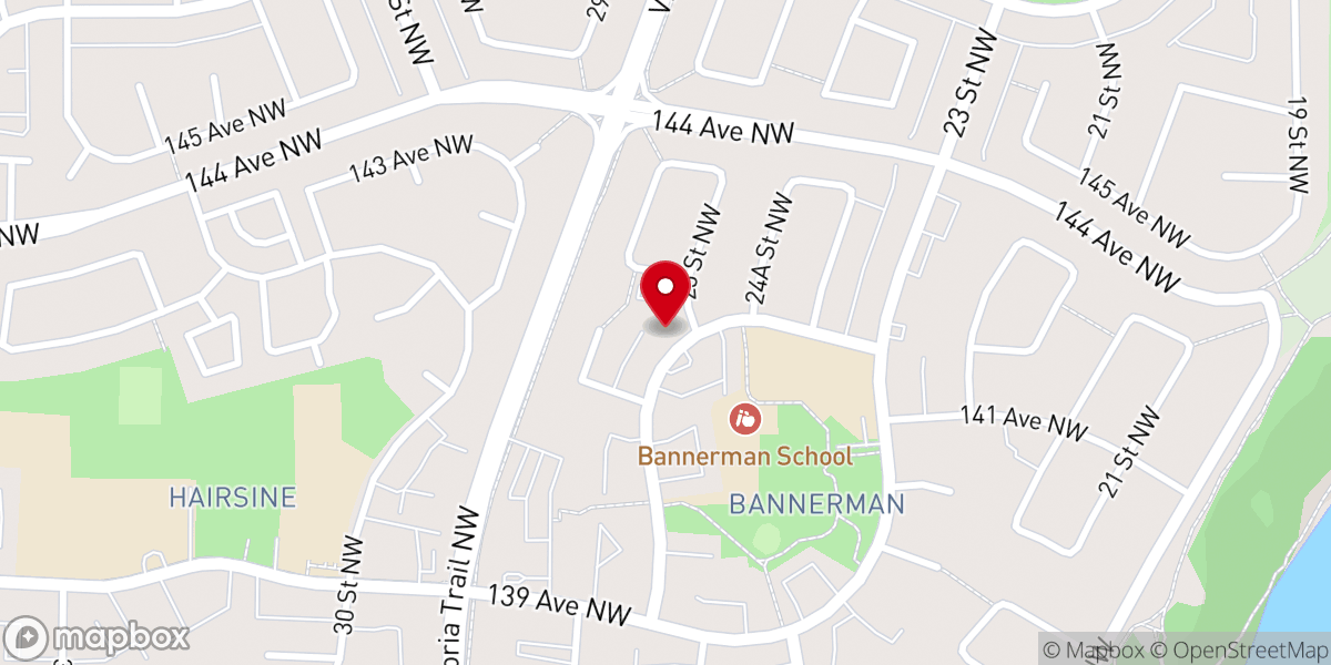 Map showing location of Bethel Community Church