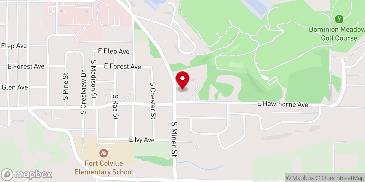 Map showing location of Grace Bible Church