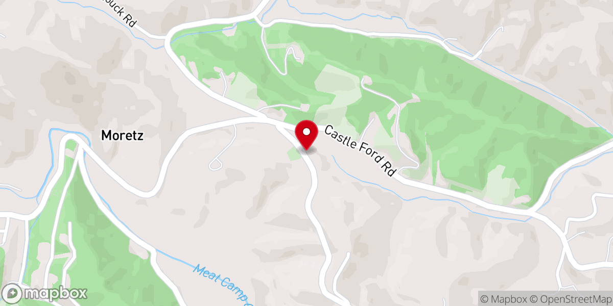 Map showing location of Bethelview Church