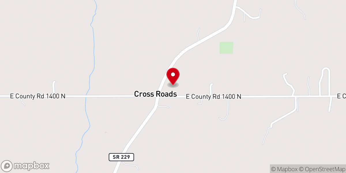 Map showing location of St Paul's Lutheran Church - Crossroads
