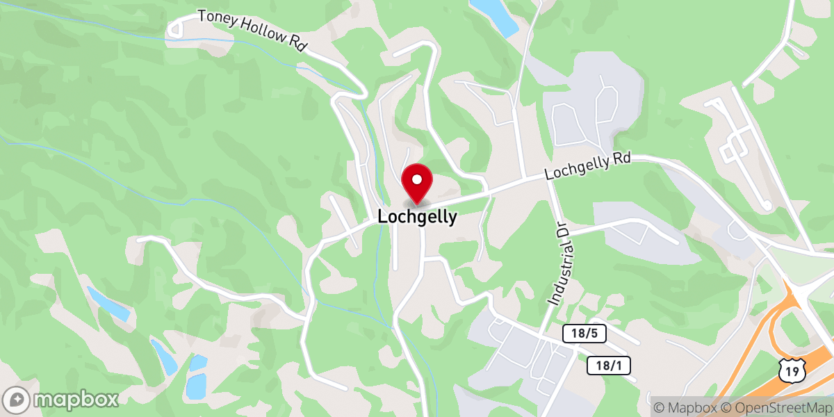 Map showing location of Lochgelly