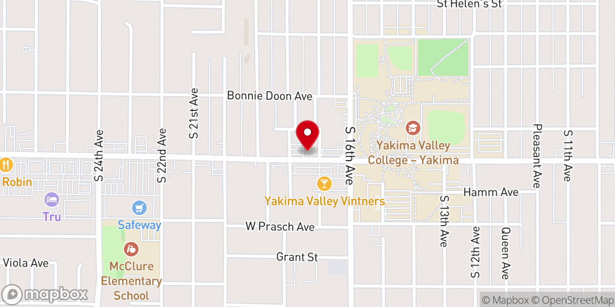 Map showing location of Valley Life Church