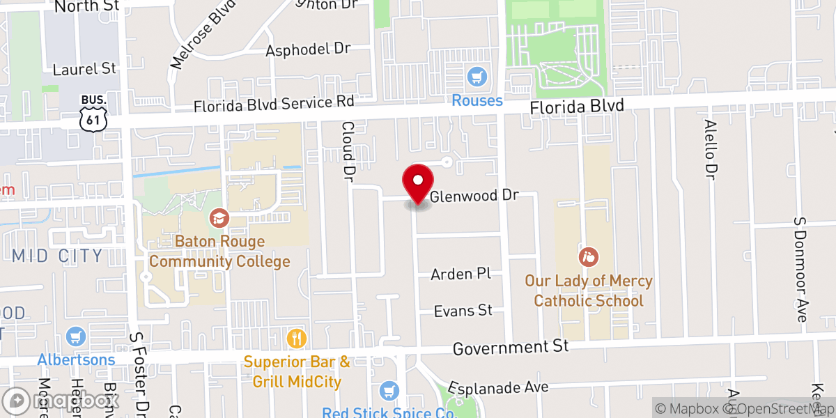 Map showing location of Arise Gospel Ministries Inc