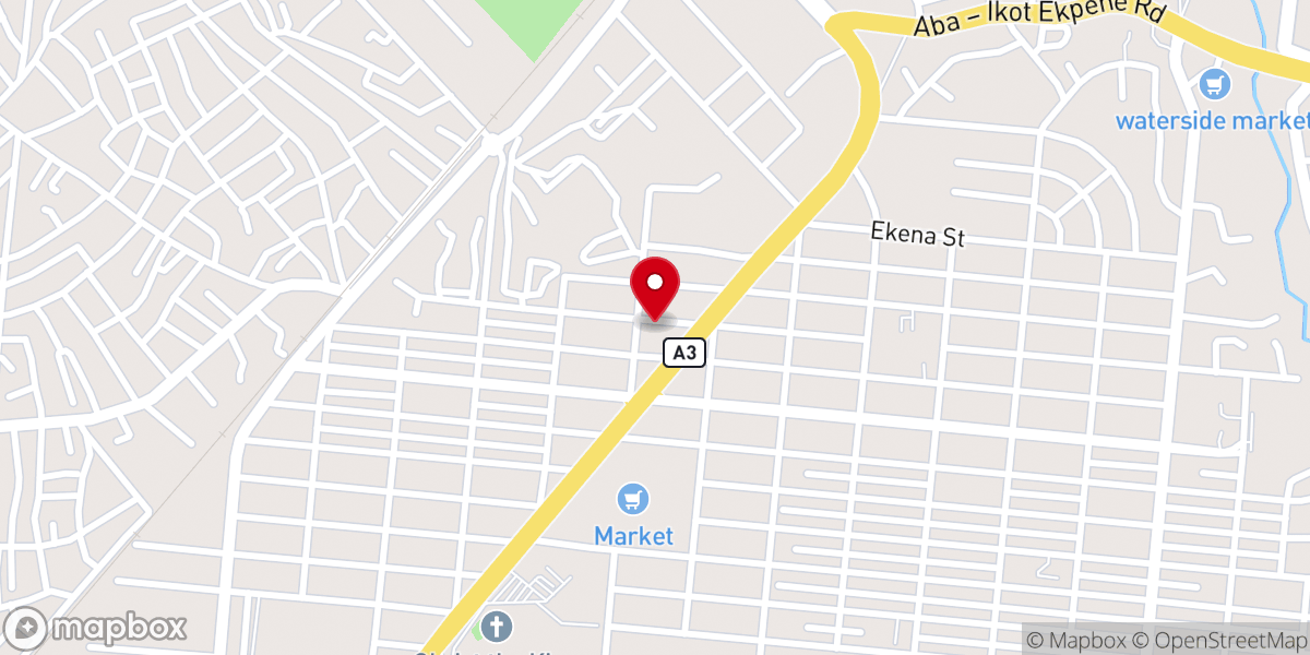 Map showing location of Rccg