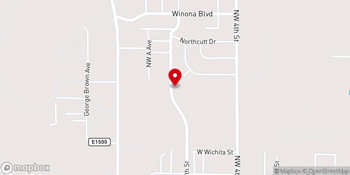 Map showing location of The First Church