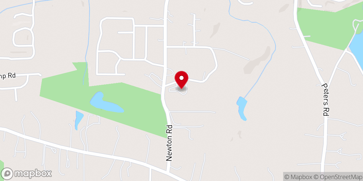 Map showing location of Lester Road Christian Church