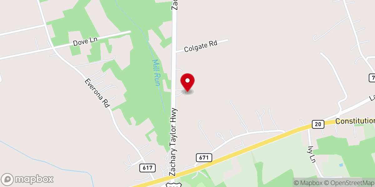 Map showing location of Faith Bible Baptist Church