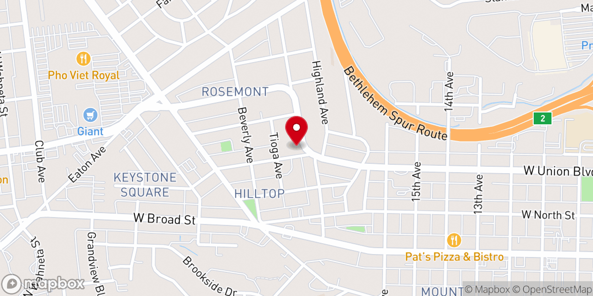 Map showing location of St. Josaphat Ukrainian Catholic Church