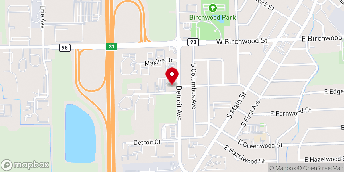 Map showing location of New Life Church