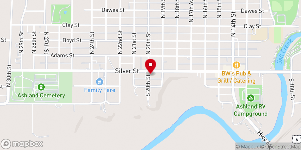 Map showing location of American Lutheran Church