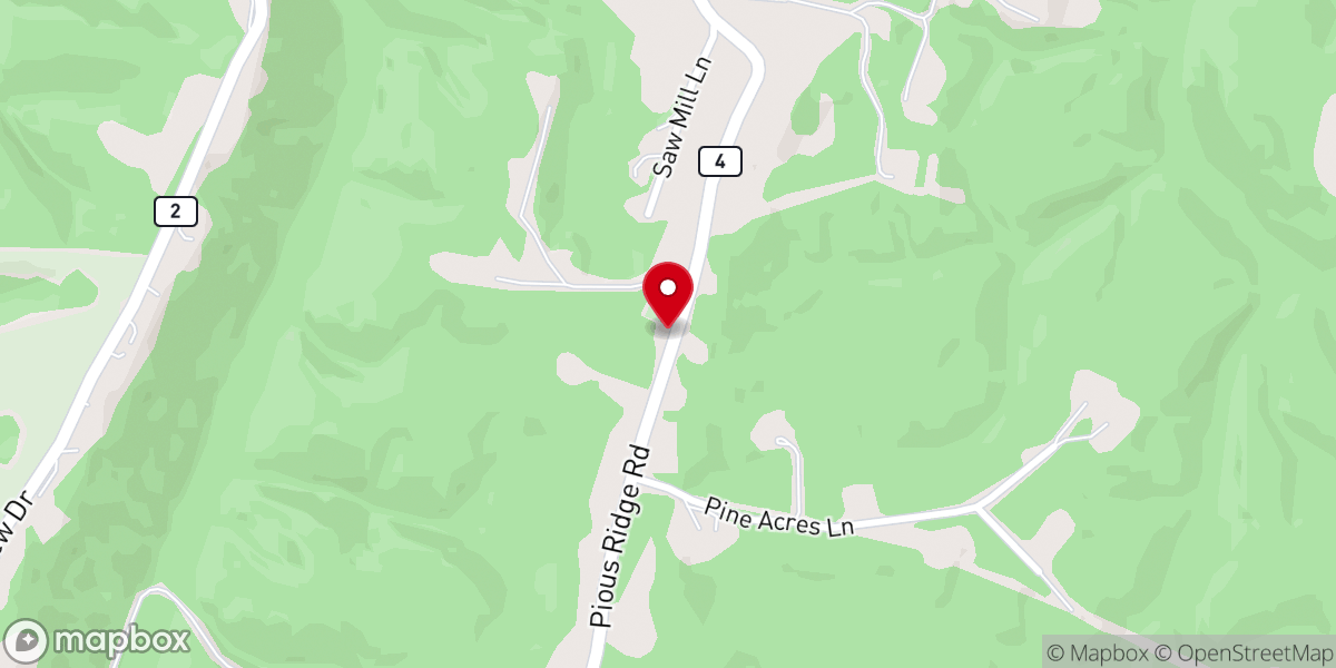 Map showing location of Alpine United Methodist Church