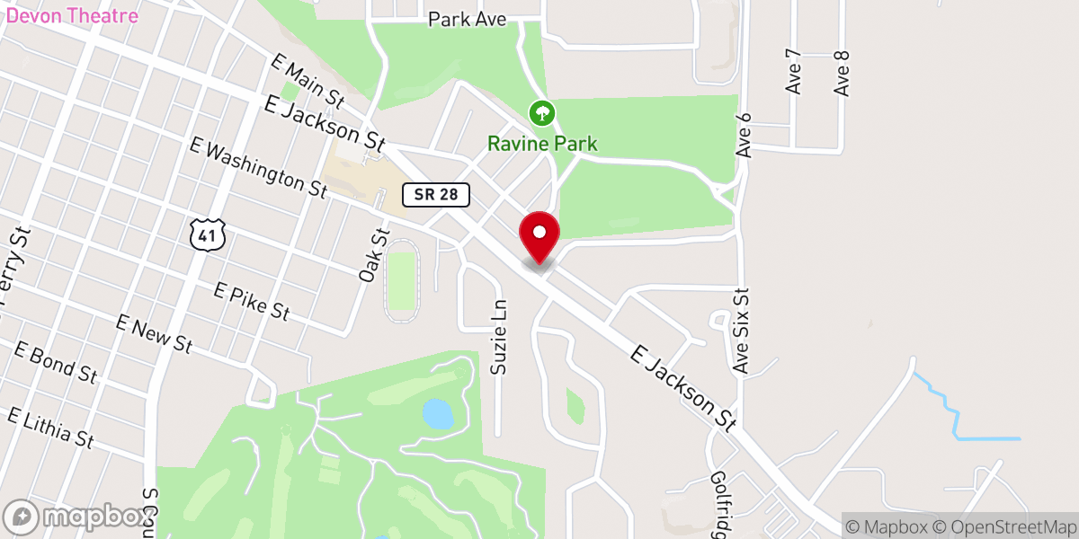 Map showing location of River City Church Attica