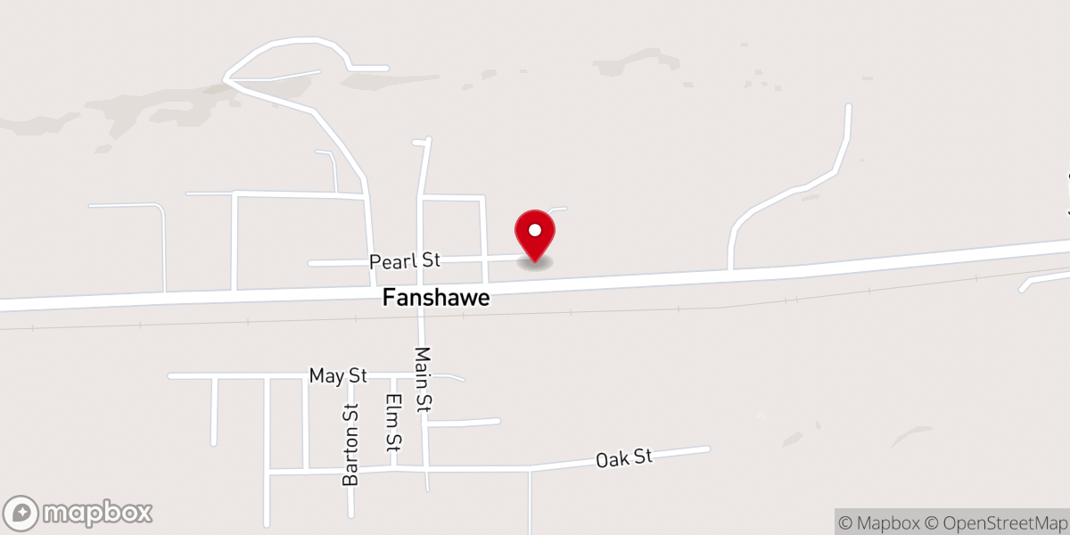 Map showing location of FANSHAWE CITY HALL