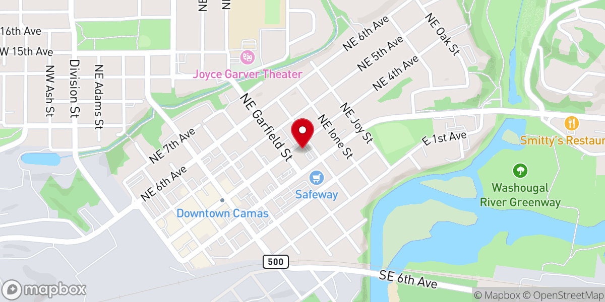 Map showing location of Zion Lutheran Church
