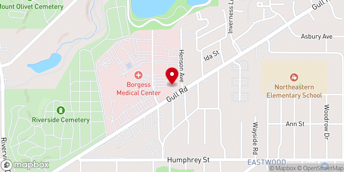 Map showing location of Catholic Charities Diocese of Kalamazoo
