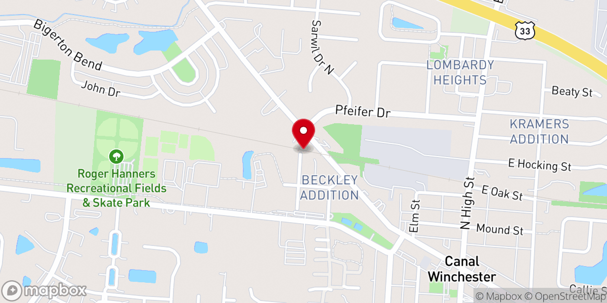 Map showing location of Providence Presbyterian Church