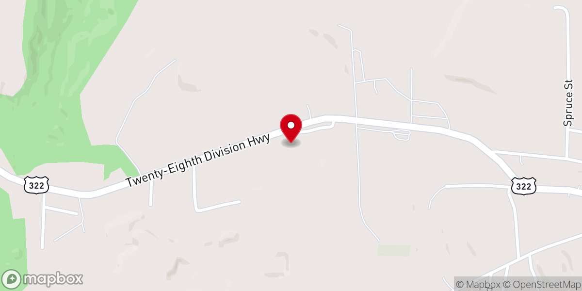 Map showing location of Clarion Community Church
