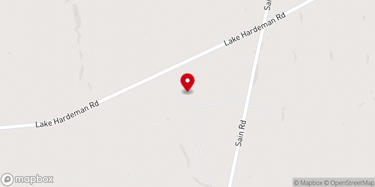 Map showing location of Bowder Hill Church