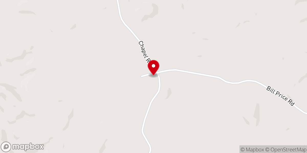 Map showing location of McGuires Chapel