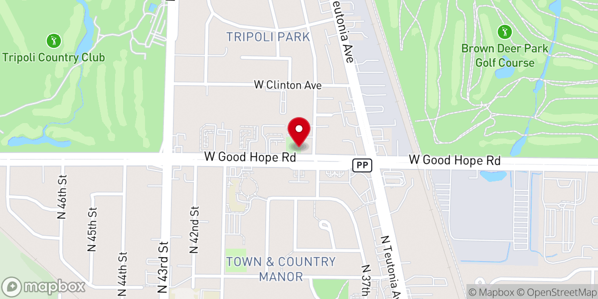Map showing location of Saint Johns Church