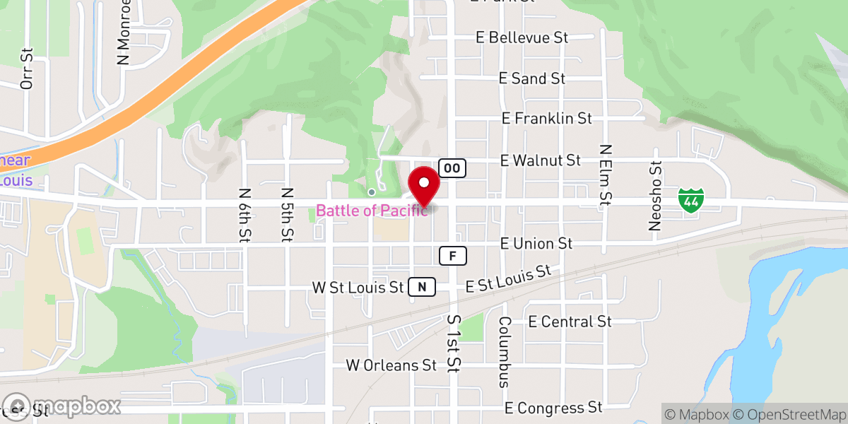 Map showing location of St. Bridget of Kildare Church Office