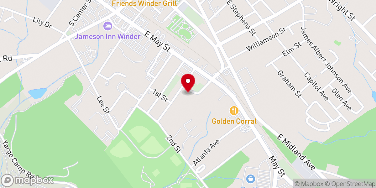 Map showing location of The Salvage Baptist Church