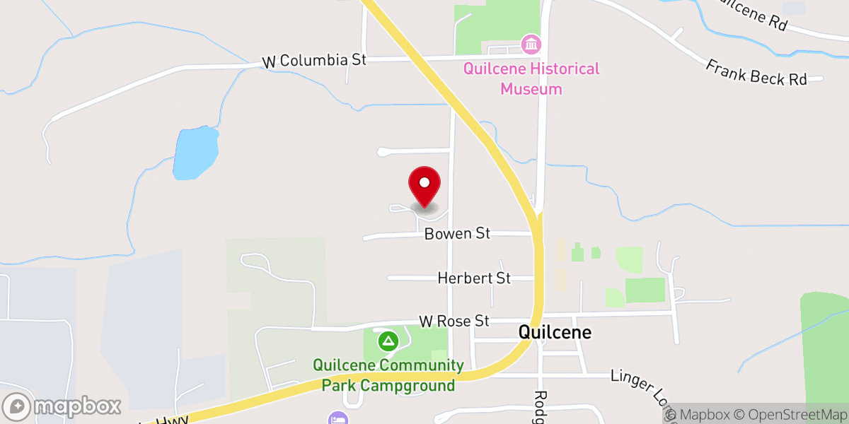Map showing location of Quilcene Assembly of God