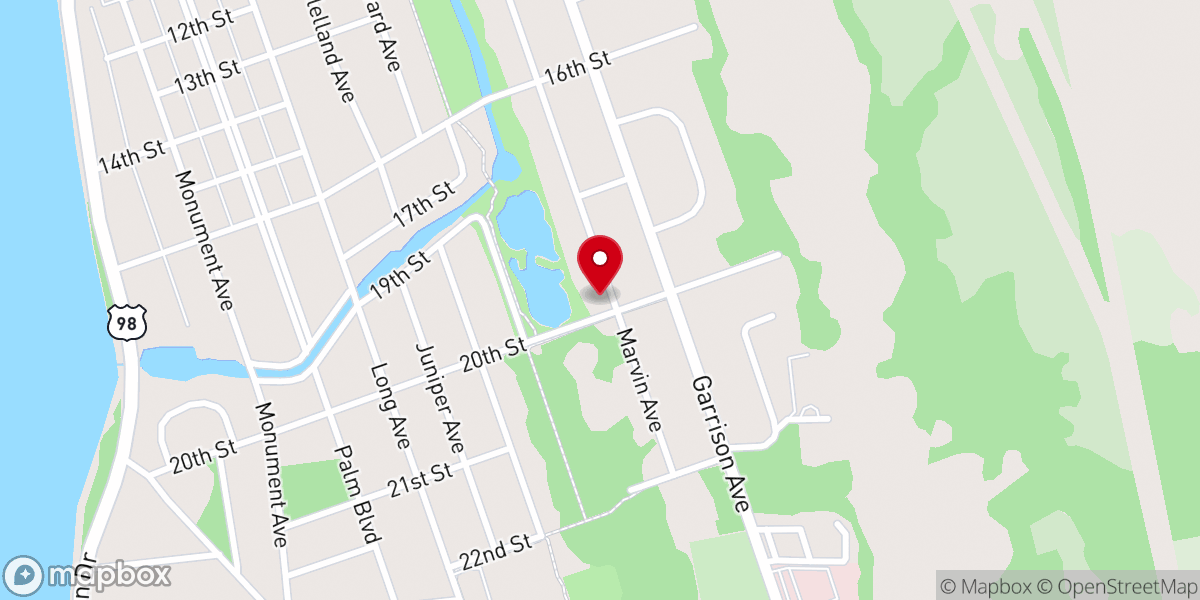 Map showing location of Church of Christ