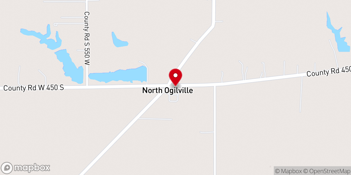 Map showing location of Ogilville Christian Church