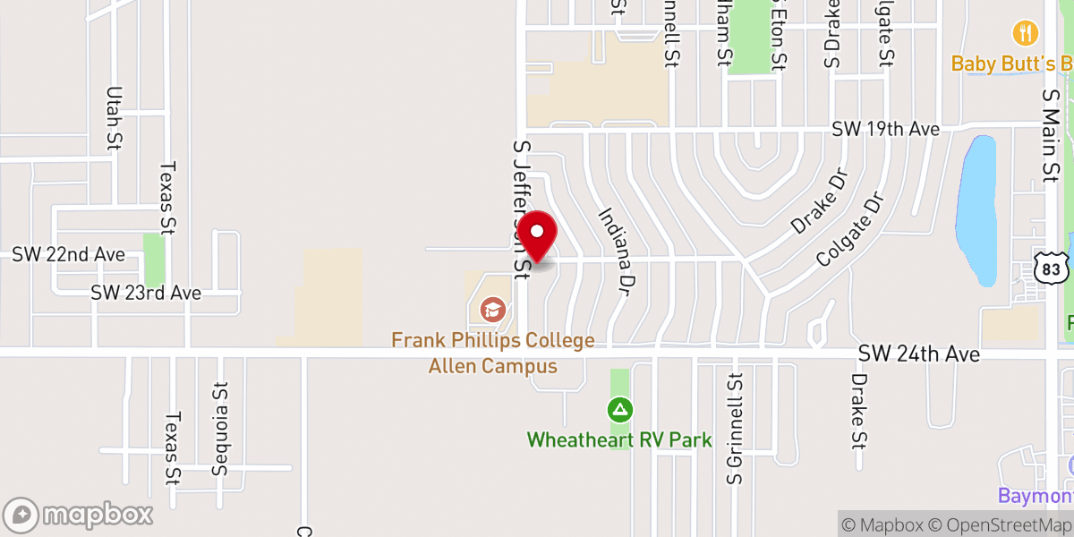 Map showing location of Centrial Church Of Christ