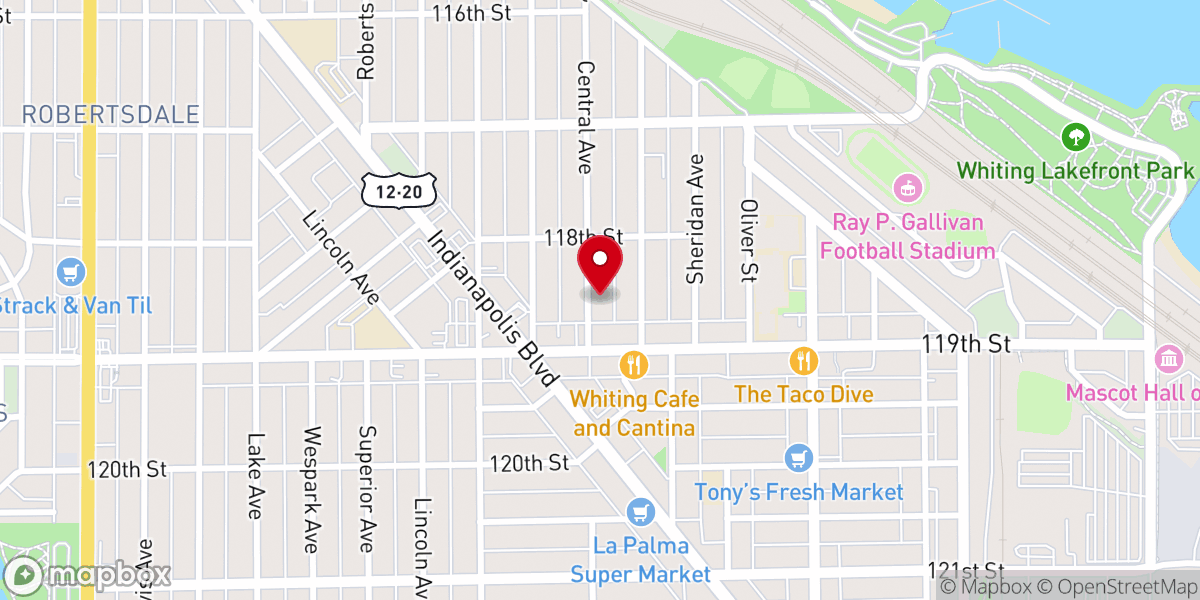 Map showing location of New Life Christian Church