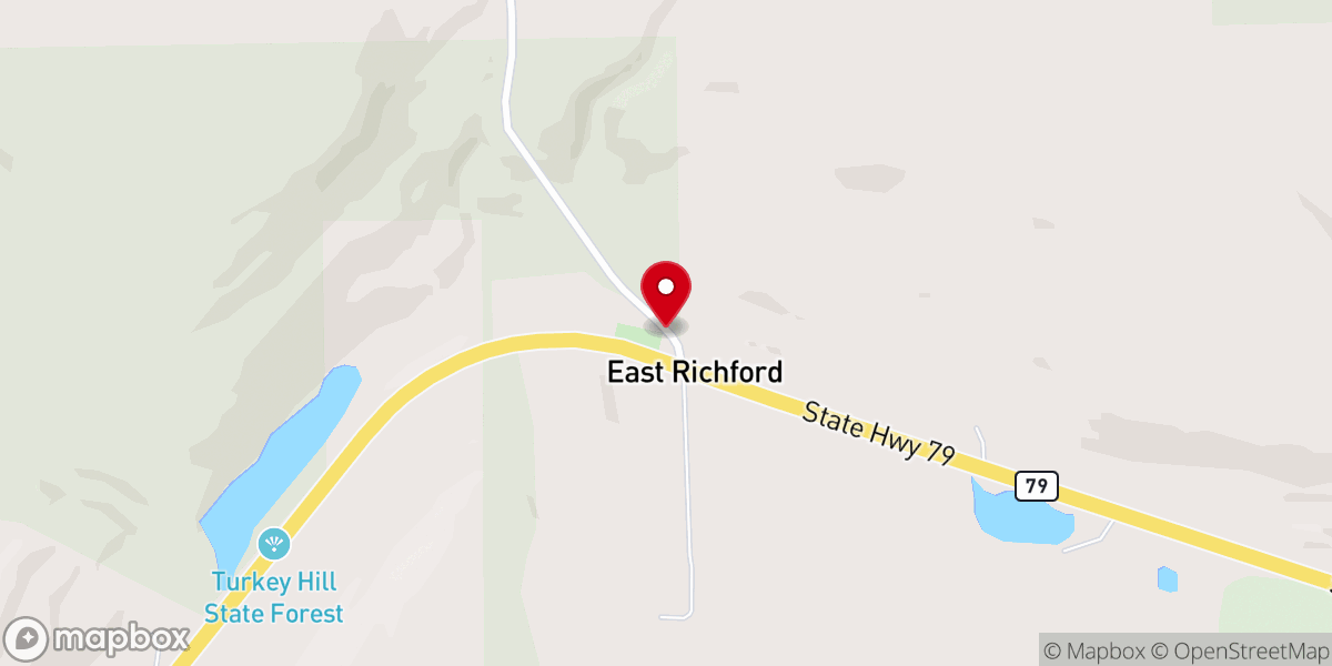 Map showing location of Hocumville Church