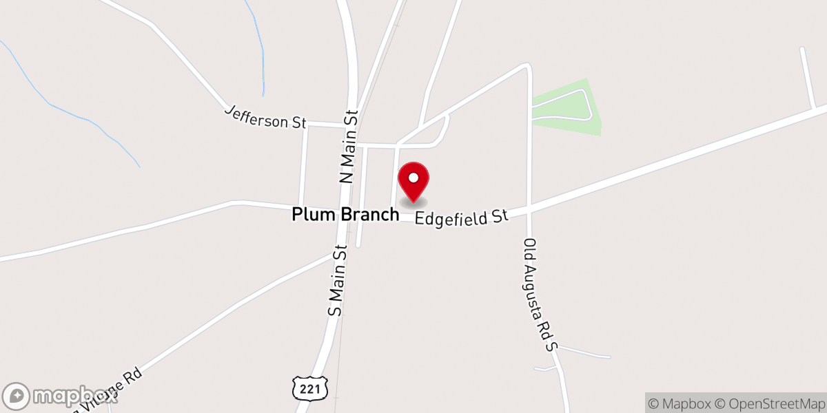 Map showing location of St Paul UMC