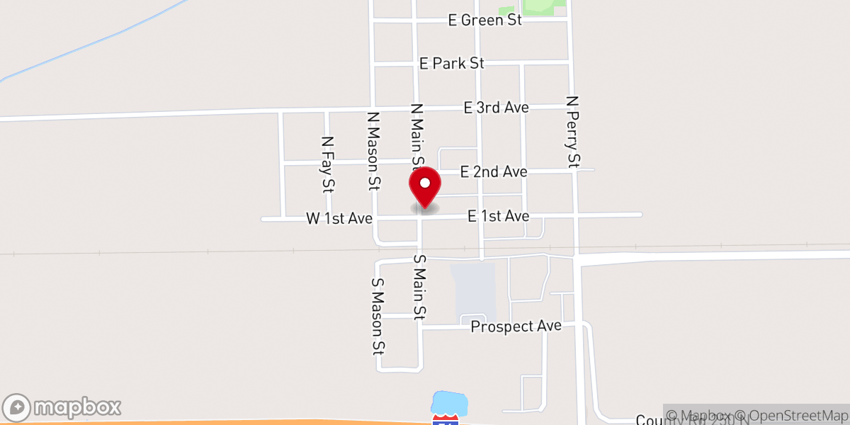 Map showing location of Deer Creek Community Center