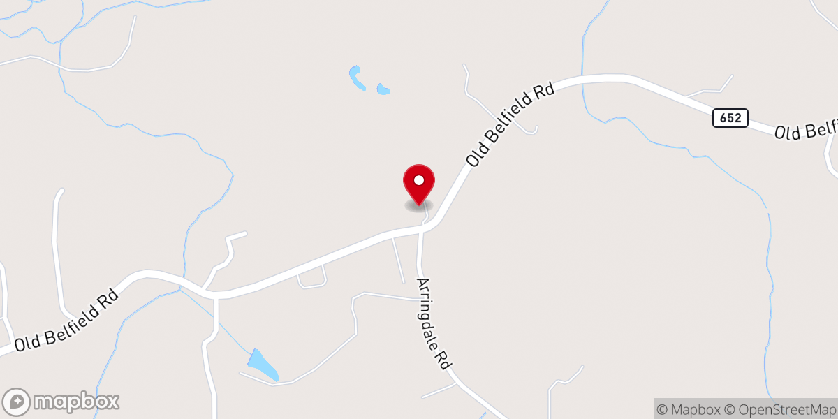 Map showing location of Pleasant Plain Baptist Church