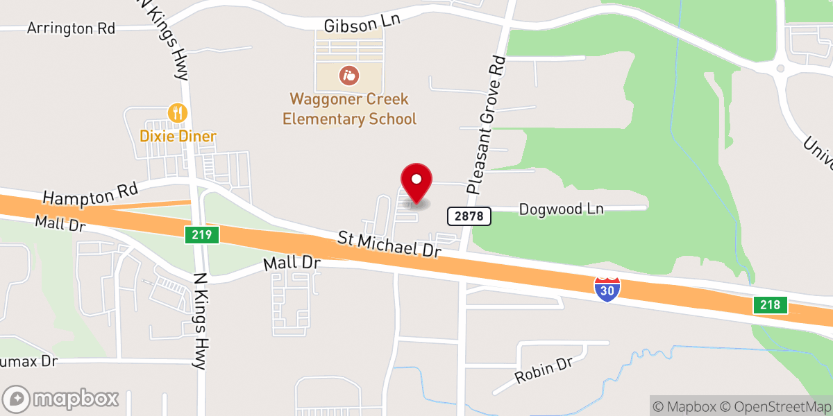 Map showing location of Dorcas House