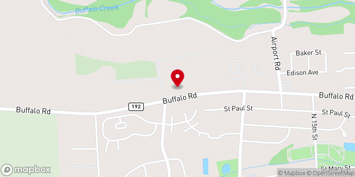 Map showing location of Saint Johns Church of Christ