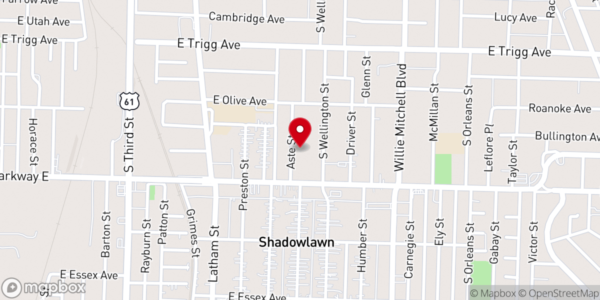 Map showing location of A Worship Experience Christian Center