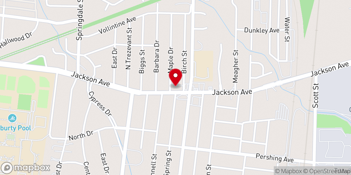 Map showing location of Greater Galatian Baptist Church