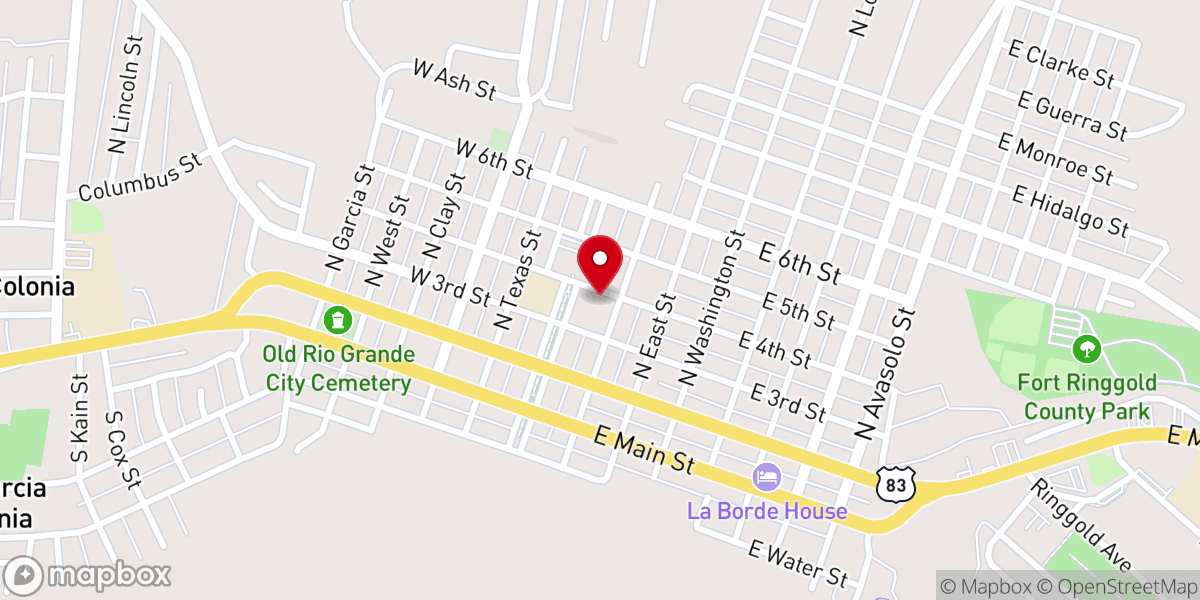 Map showing location of Our Lady of Lourdes Grotto