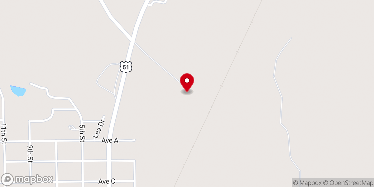 Map showing location of Sweet Home Church
