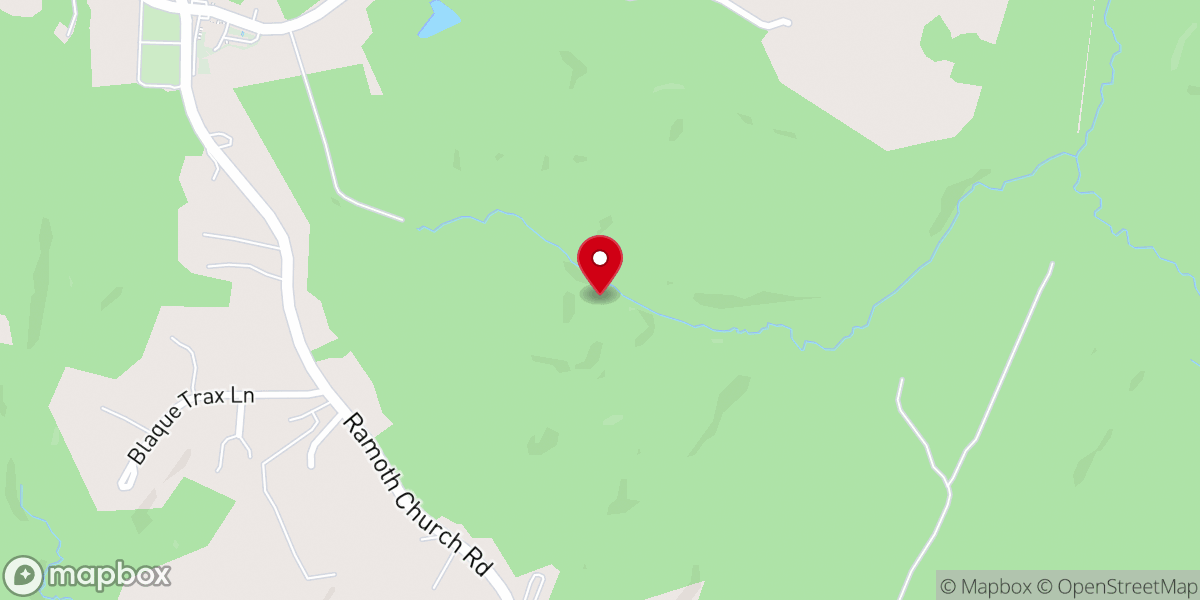 Map showing location of Church on the Rock