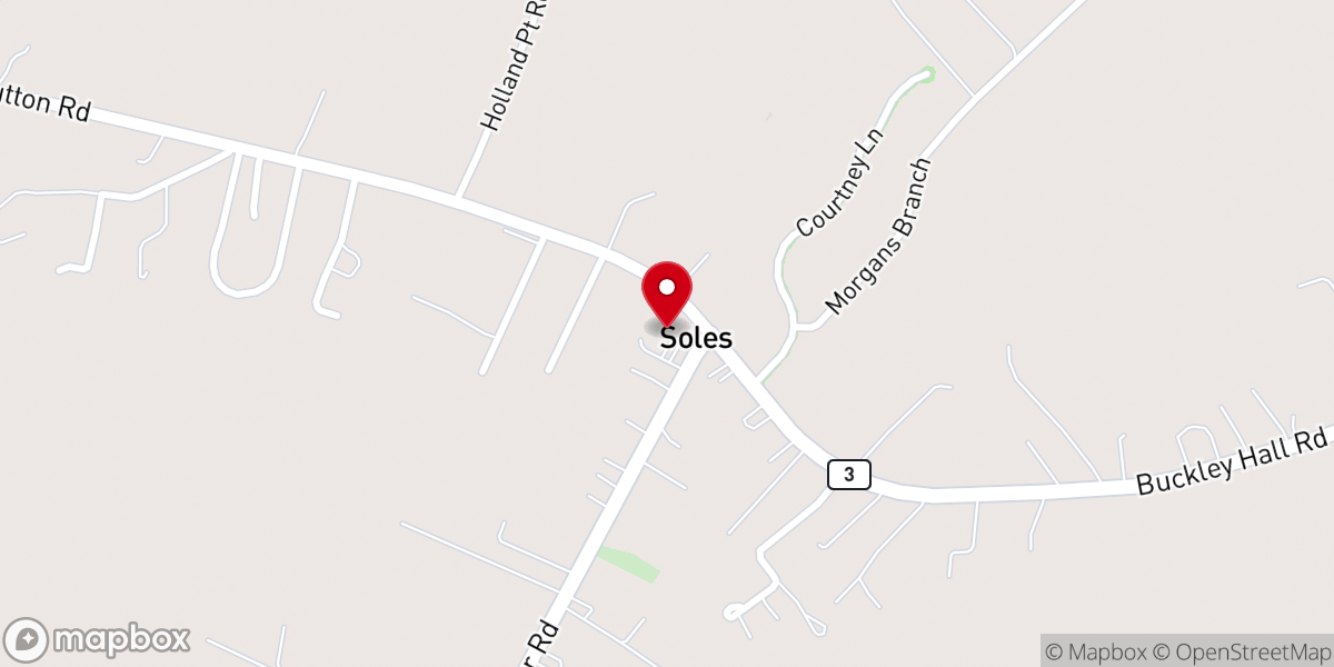Map showing location of Living Waters Church