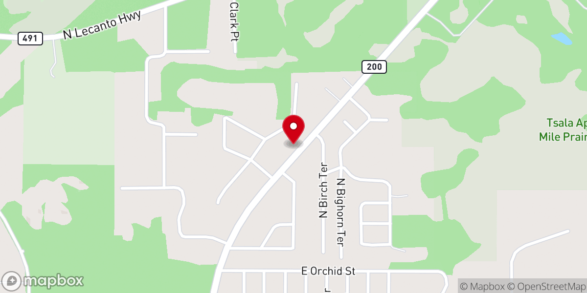 Map showing location of The Christmas Project a program of The Family Resource Center