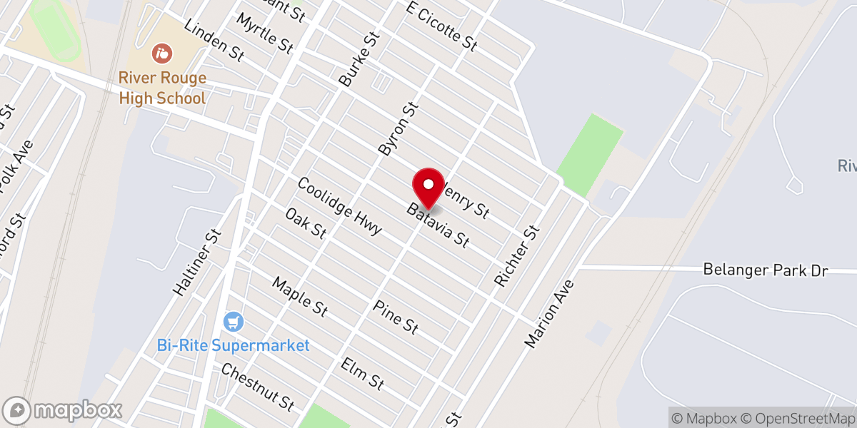 Map showing location of Saint Hilda's Episcopal Church