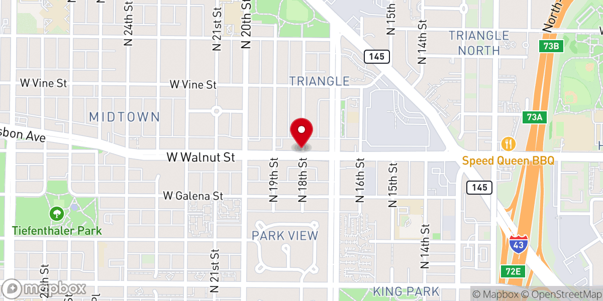 Map showing location of Miracle Temple of Deliverance