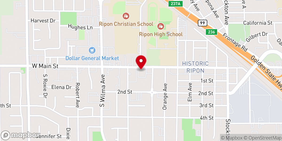 Map showing location of Ripon Grace Church