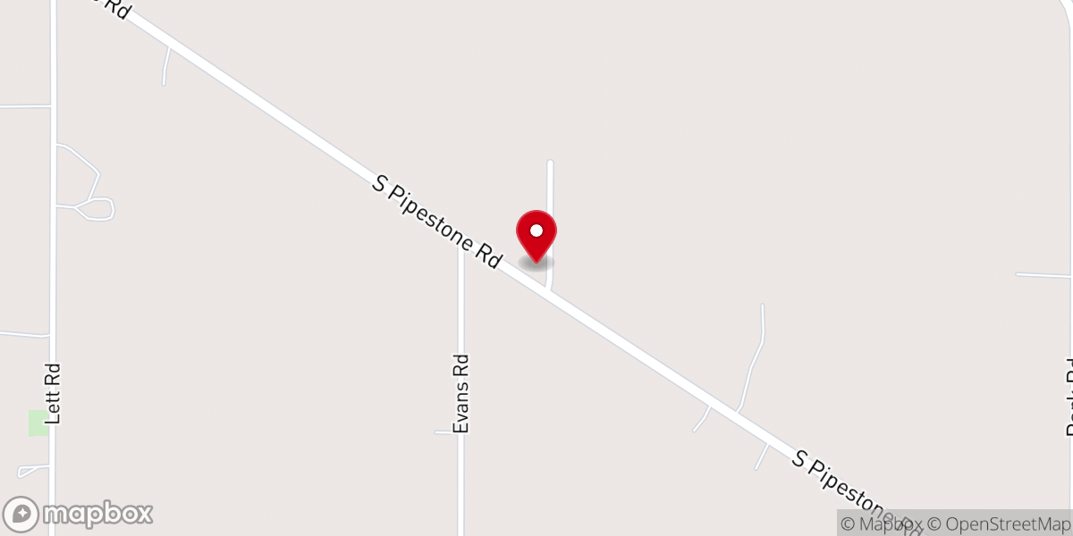 Map showing location of Macedonia Community Church