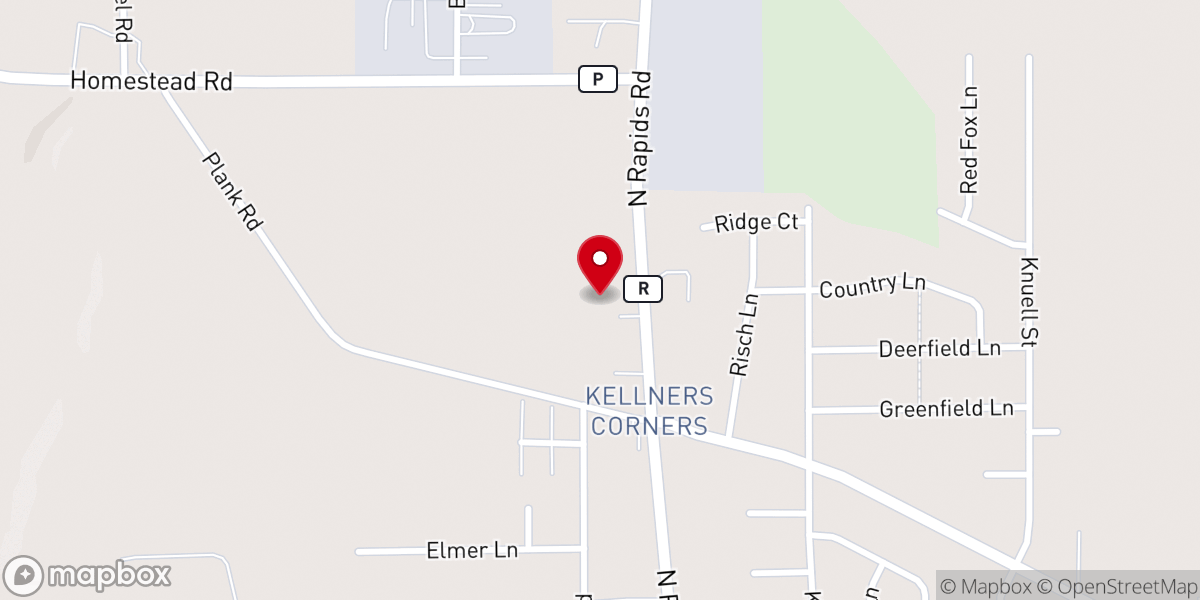 Map showing location of Grace Lutheran Church