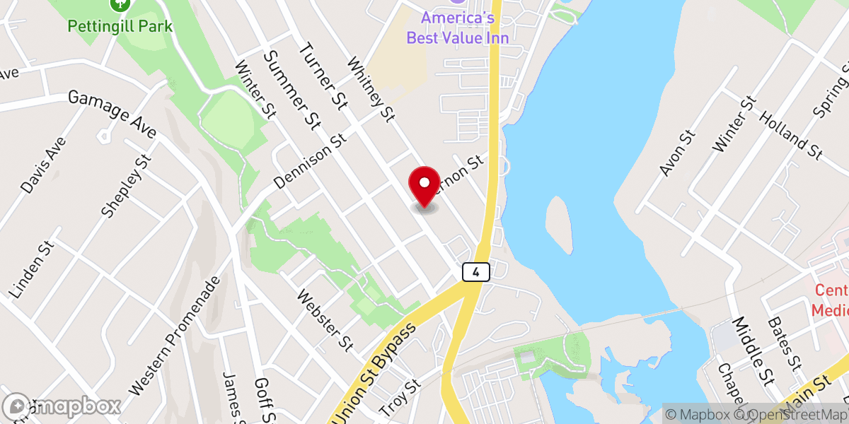 Map showing location of Advent Christian Church